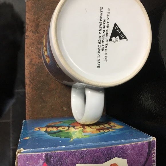 FLINTSTONES NWT VINTAGE 1993 CERAMIC MUG w/BOX - Picture 2 of 6